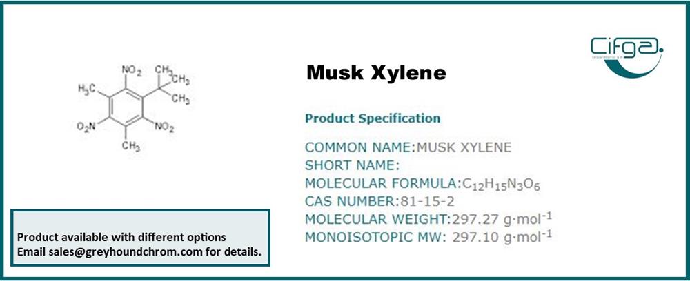 Musk Xylene Certified Reference Material